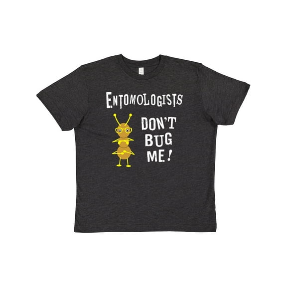 Inktastic Entomologists Bug White Text Youth T-Shirt