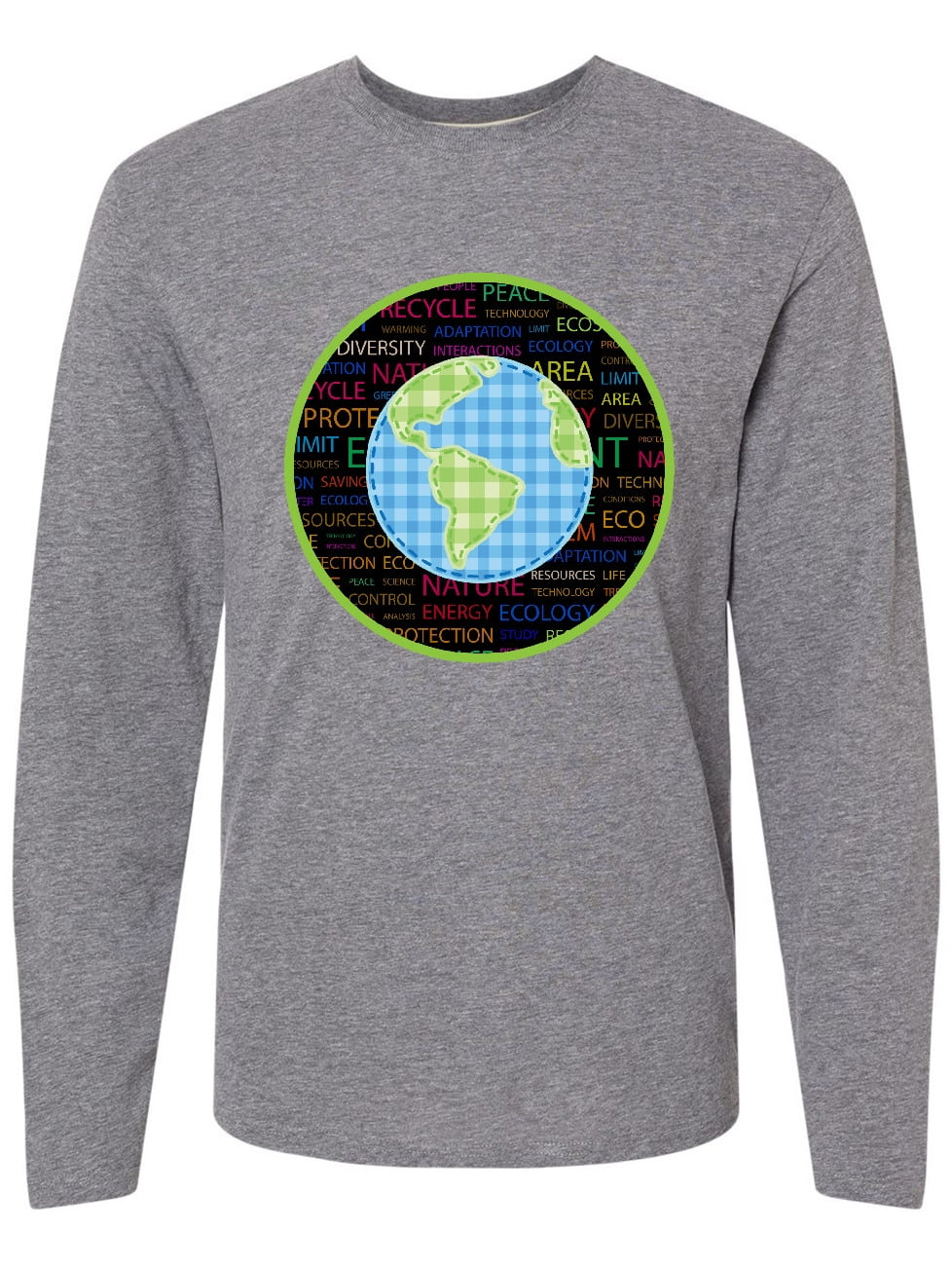 Inktastic Environment Earth Day Conservation Long Sleeve T-Shirt ...