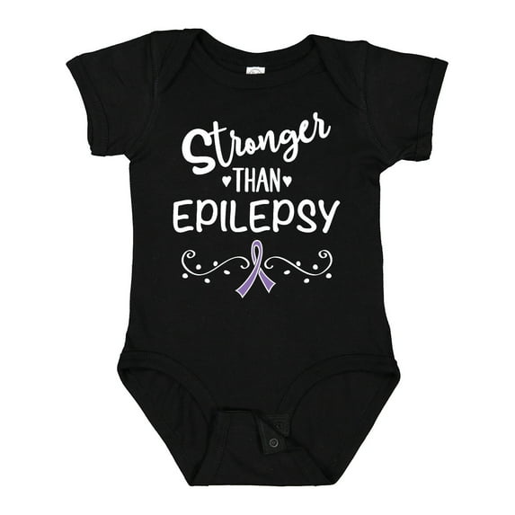 Inktastic Epilepsy Awareness Month Ribbon Girls Baby Bodysuit