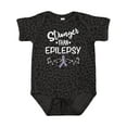 thumbnail image 1 of Inktastic Epilepsy Awareness Month Ribbon Girls Baby Bodysuit, 1 of 5