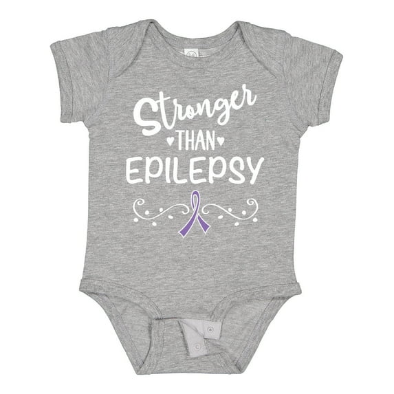 Inktastic Epilepsy Awareness Month Ribbon Girls Baby Bodysuit