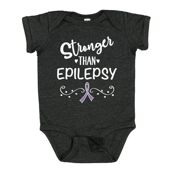 Inktastic Epilepsy Awareness Month Ribbon Girls Baby Bodysuit