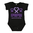 thumbnail image 1 of Inktastic Epilepsy Awareness Month Ribbon Girls Baby Bodysuit, 1 of 5