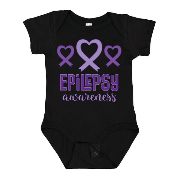 Inktastic Epilepsy Awareness Month Ribbon Girls Baby Bodysuit