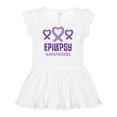 thumbnail image 1 of Inktastic Epilepsy Awareness Month Ribbon Girls Baby Dress, 1 of 5