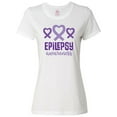thumbnail image 1 of Inktastic Epilepsy Awareness Month Ribbon Women's T-Shirt, 1 of 5