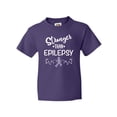 thumbnail image 1 of Inktastic Epilepsy Awareness Month Ribbon Youth T-Shirt, 1 of 5
