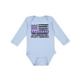 thumbnail image 1 of Inktastic Epilepsy Awareness Purple Ribbons and Flag Boys or Girls Long Sleeve Baby Bodysuit, 1 of 5