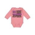 thumbnail image 1 of Inktastic Epilepsy Awareness Purple Ribbons and Flag Boys or Girls Long Sleeve Baby Bodysuit, 1 of 5