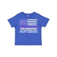 thumbnail image 1 of Inktastic Epilepsy Awareness Purple Ribbons and Flag Boys or Girls Toddler T-Shirt, 1 of 5