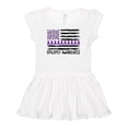 thumbnail image 1 of Inktastic Epilepsy Awareness Purple Ribbons and Flag Girls Baby Dress, 1 of 5