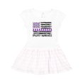 thumbnail image 1 of Inktastic Epilepsy Awareness Purple Ribbons and Flag Girls Toddler Dress, 1 of 4
