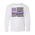 thumbnail image 1 of Inktastic Epilepsy Awareness Purple Ribbons and Flag Long Sleeve Youth T-Shirt, 1 of 5