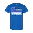 thumbnail image 1 of Inktastic Epilepsy Awareness Purple Ribbons and Flag T-Shirt, 1 of 5