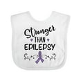thumbnail image 1 of Inktastic Epilepsy Awareness Ribbon Support Walk Girls Baby Bib, 1 of 4