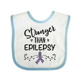 thumbnail image 1 of Inktastic Epilepsy Awareness Ribbon Support Walk Girls Baby Bib, 1 of 4