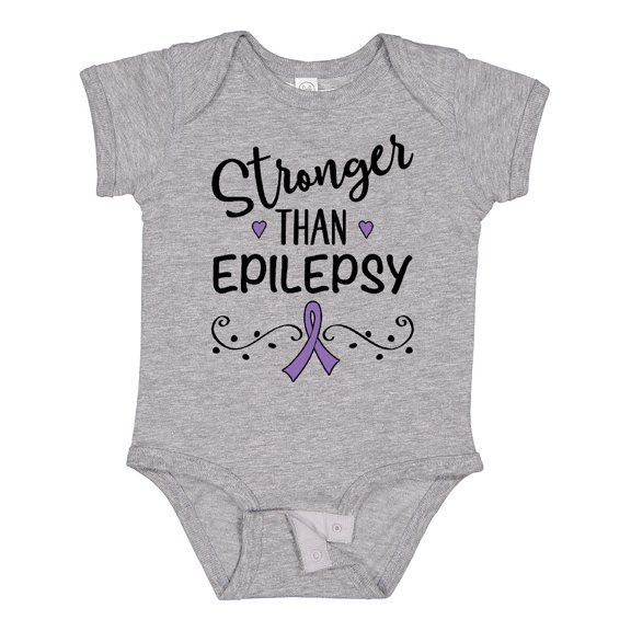 Inktastic Epilepsy Awareness Ribbon Support Walk Girls Baby Bodysuit