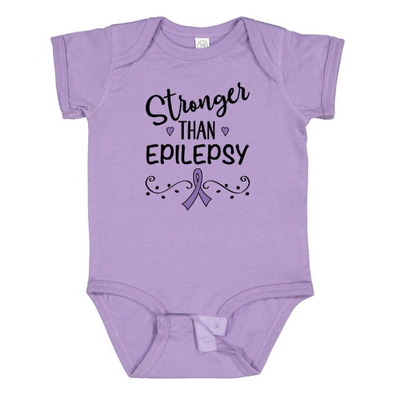 Inktastic Epilepsy Awareness Ribbon Support Walk Girls Baby Bodysuit