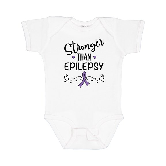 Inktastic Epilepsy Awareness Ribbon Support Walk Girls Baby Bodysuit