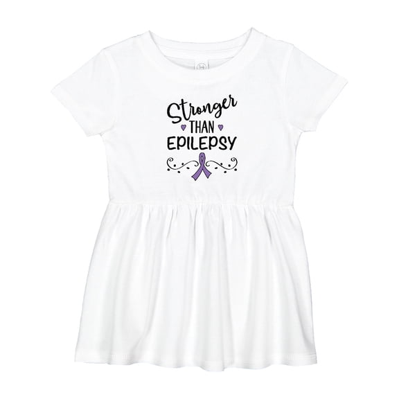 Inktastic Epilepsy Awareness Ribbon Support Walk Girls Baby Dress