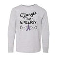 thumbnail image 1 of Inktastic Epilepsy Awareness Ribbon Support Walk Long Sleeve Youth T-Shirt, 1 of 5