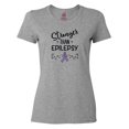 thumbnail image 1 of Inktastic Epilepsy Awareness Ribbon Support Walk Women's T-Shirt, 1 of 5