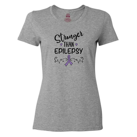 Inktastic Epilepsy Awareness Ribbon Support Walk Women's T-Shirt