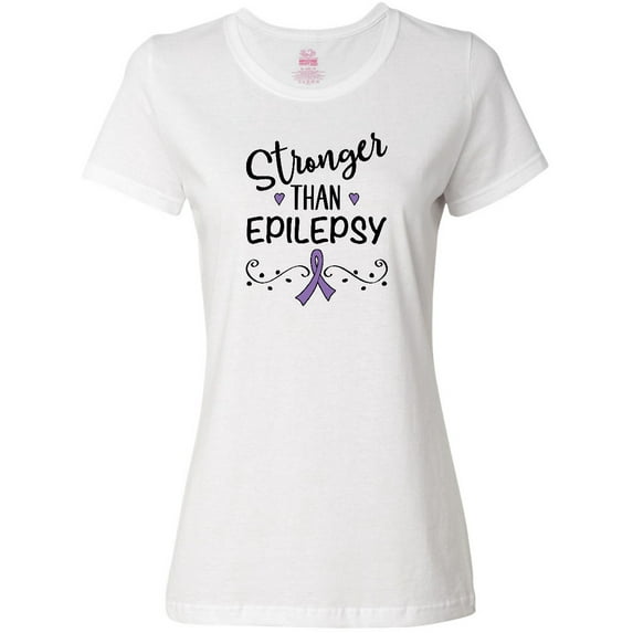 Inktastic Epilepsy Awareness Ribbon Support Walk Women's T-Shirt