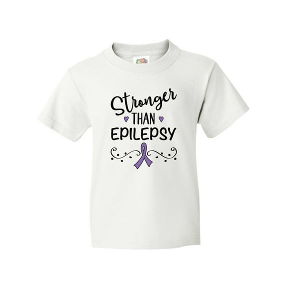 Inktastic Epilepsy Awareness Ribbon Support Walk Youth T-Shirt