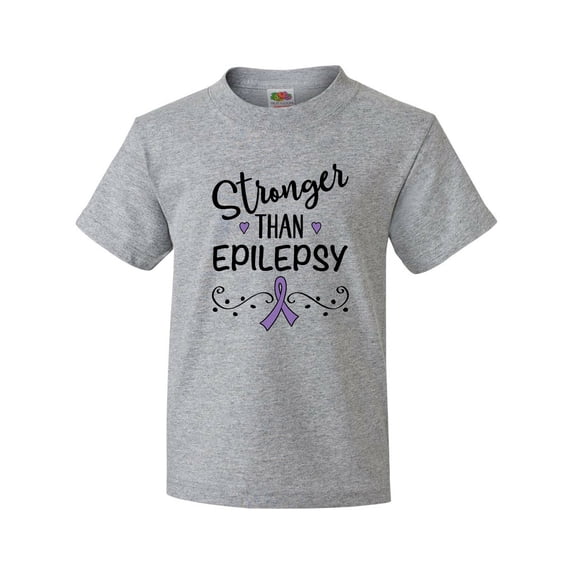 Inktastic Epilepsy Awareness Ribbon Support Walk Youth T-Shirt