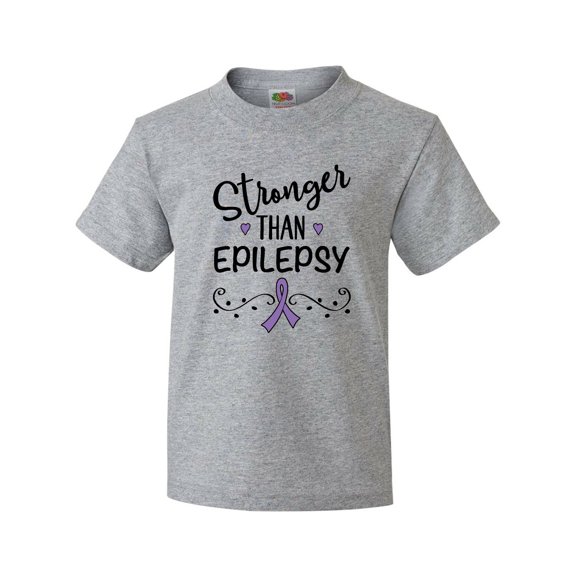 Inktastic Epilepsy Awareness Ribbon Support Walk Youth T-Shirt