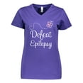 thumbnail image 1 of Inktastic Epilepsy Awareness Support Month Women's V-Neck T-Shirt, 1 of 5