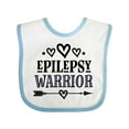 thumbnail image 1 of Inktastic Epilepsy Warrior Awareness Support Girls Baby Bib, 1 of 4
