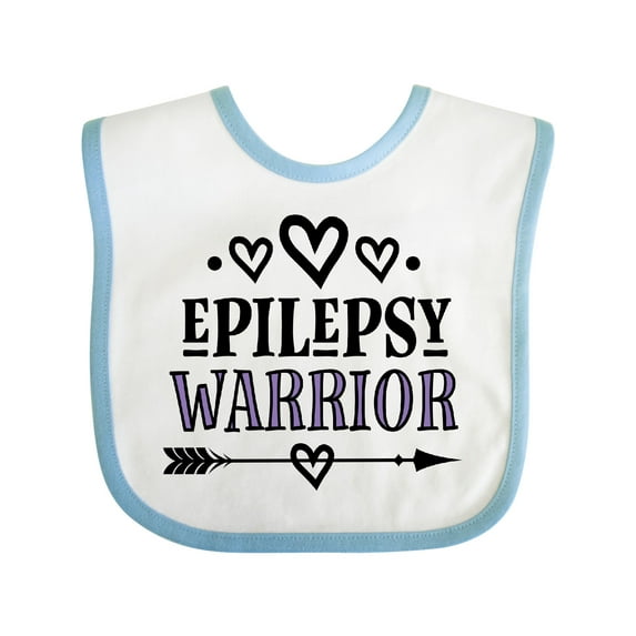 Inktastic Epilepsy Warrior Awareness Support Girls Baby Bib