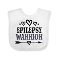 thumbnail image 1 of Inktastic Epilepsy Warrior Awareness Support Girls Baby Bib, 1 of 4
