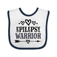 thumbnail image 1 of Inktastic Epilepsy Warrior Awareness Support Girls Baby Bib, 1 of 4