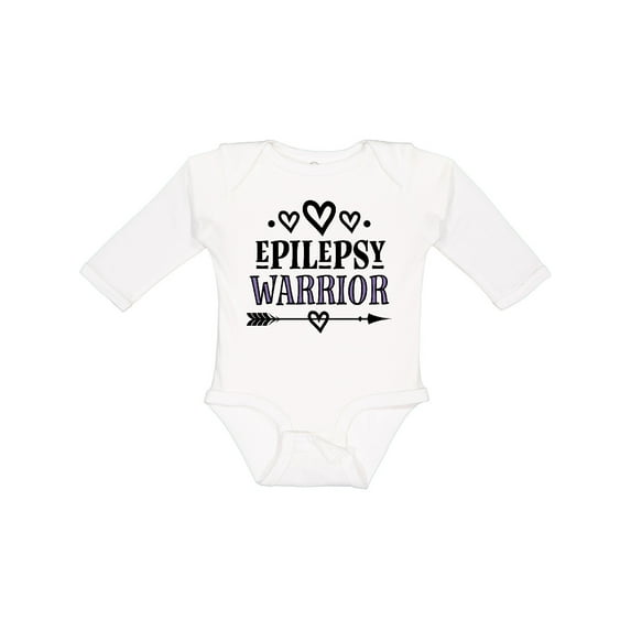Inktastic Epilepsy Warrior Awareness Support Girls Long Sleeve Baby Bodysuit