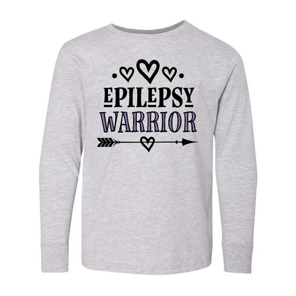 Inktastic Epilepsy Warrior Awareness Support Long Sleeve Youth T-Shirt