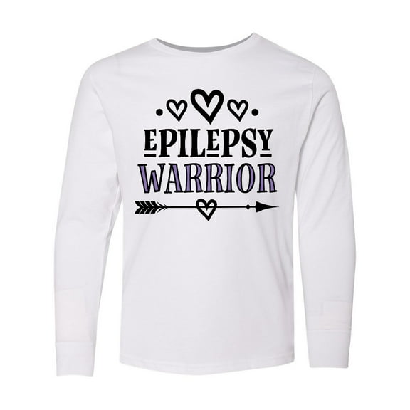Inktastic Epilepsy Warrior Awareness Support Long Sleeve Youth T-Shirt