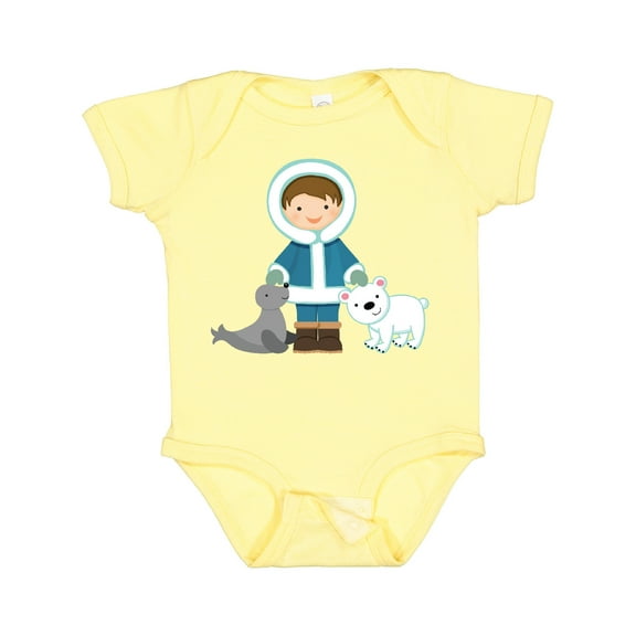 Inktastic Eskimo Boy Cute Alaska Boys Baby Bodysuit