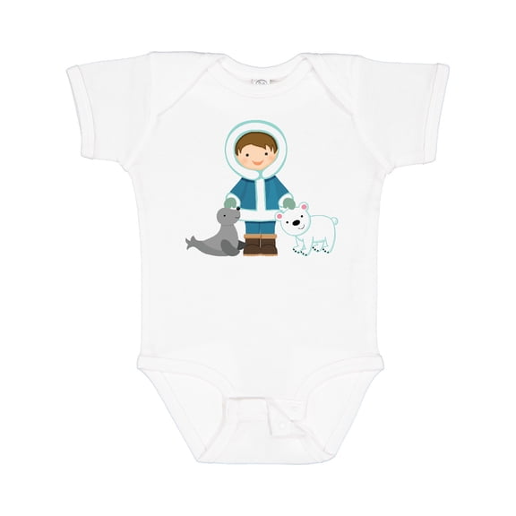 Inktastic Eskimo Boy Cute Alaska Boys Baby Bodysuit