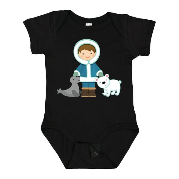 Inktastic Eskimo Boy Cute Alaska Boys Baby Bodysuit