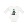 thumbnail image 1 of Inktastic Eskimo Boy Cute Alaska Boys Long Sleeve Baby Bodysuit, 1 of 5