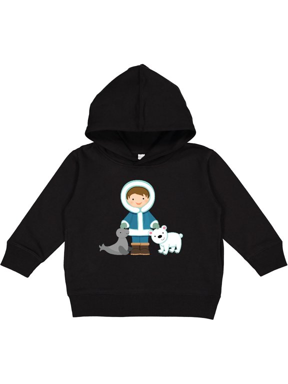 Eskimo Boy Cute Alaska Toddler Hoodie