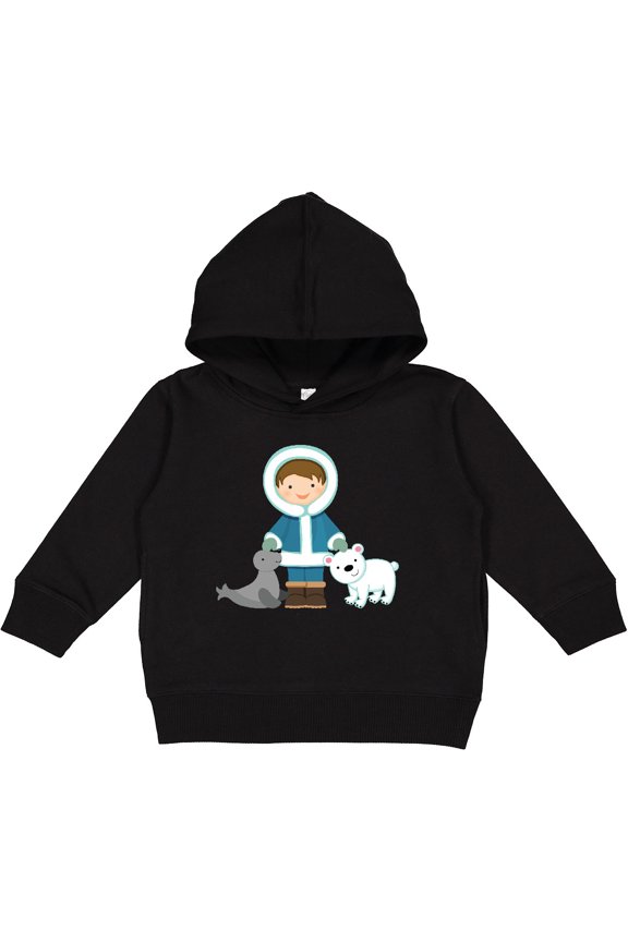 Eskimo Boy Cute Alaska Toddler Hoodie