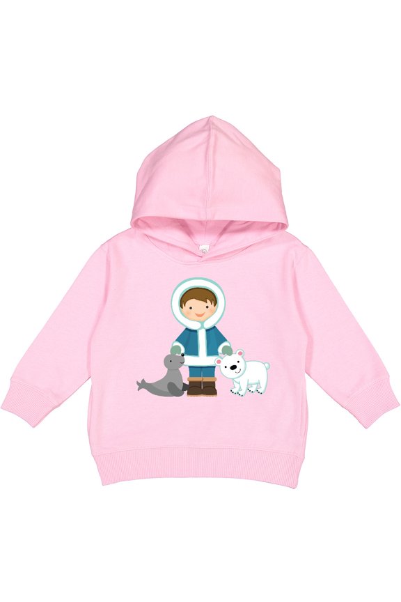 Eskimo Boy Cute Alaska Toddler Hoodie