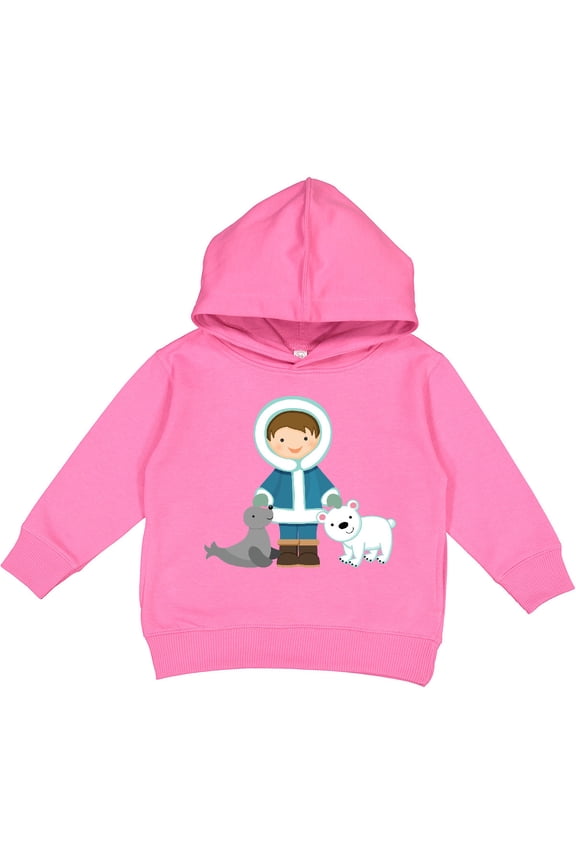 Eskimo Boy Cute Alaska Toddler Hoodie