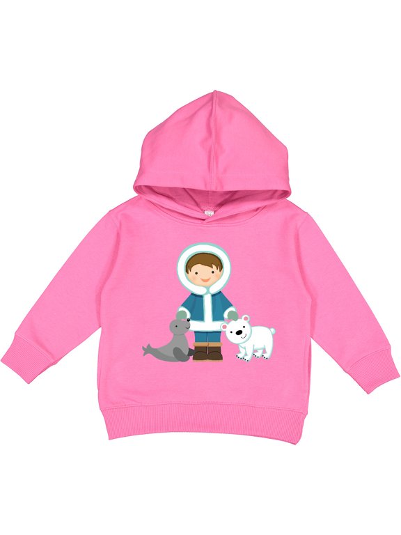 Eskimo Boy Cute Alaska Toddler Hoodie