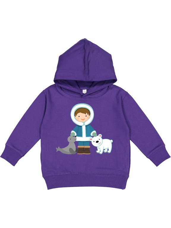 Eskimo Boy Cute Alaska Toddler Hoodie