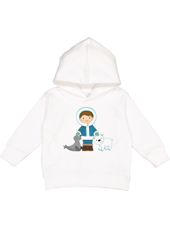 Eskimo Boy Cute Alaska Toddler Hoodie
